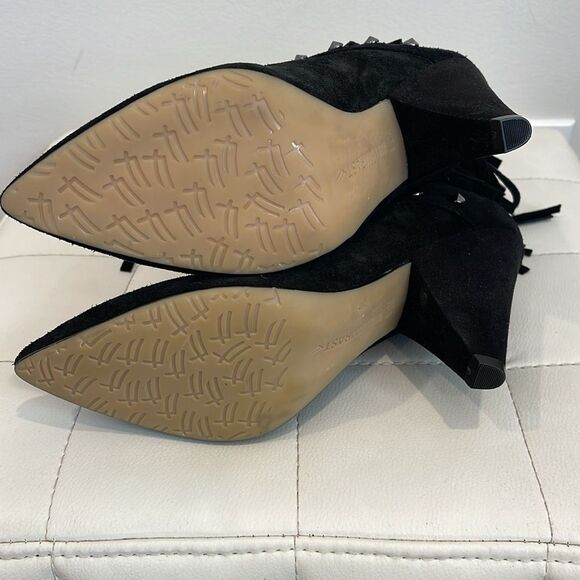 William Rast Fringe Black bootie with studs - Picture 5 of 7
